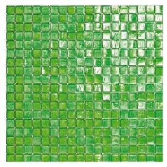 Sicis Waterglass Mintleaves 18, 5/8" x 5/8"- Glass Tile